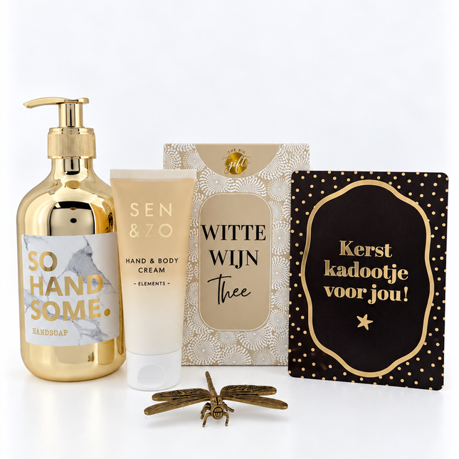 Kerst •Cadeaupakket Dames• Witte Wijn Thee