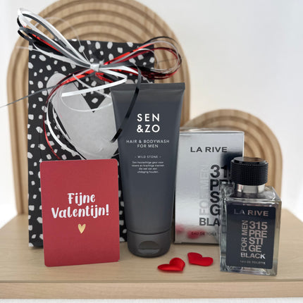 Valentijn •Cadeaupakket Heren• Sen & Zo La Rive
