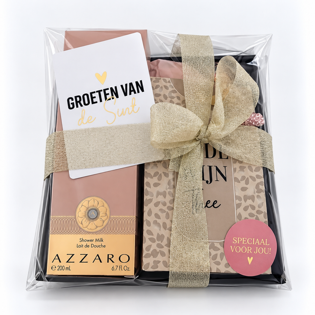 Sinterklaas •Cadeaupakket Dames• Rode Wijn Thee Azzaro
