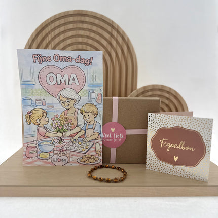 Moederdag •Cadeaupakket Oma• Armbandje Kleurplaat