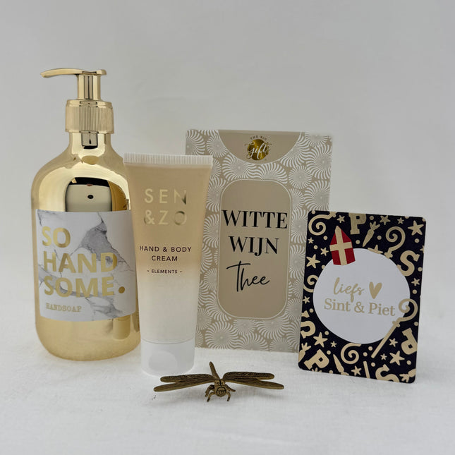 Sinterklaas •Cadeaupakket Dames• Witte Wijn Thee