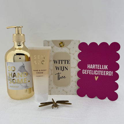 Verjaardag •Cadeaupakket Dames• Witte Wijn Thee