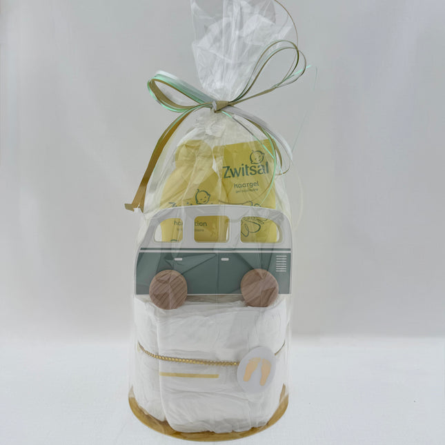 Baby •Kraampakket Jongen• Luiertaart SpeelgoedBus Zwitsal