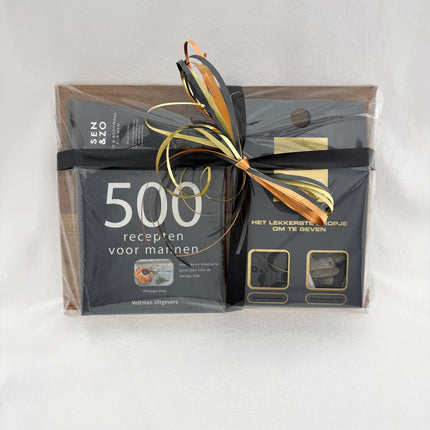 Kadootje •Cadeaupakket Heren• Receptenboek 500 Recepten voor Mannen