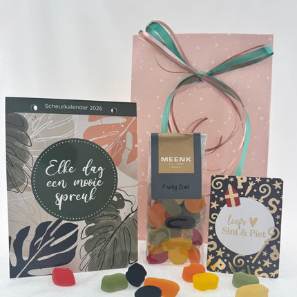 Sinterklaas •Cadeaupakket Dames• Scheurkalender Mooie Spreuken