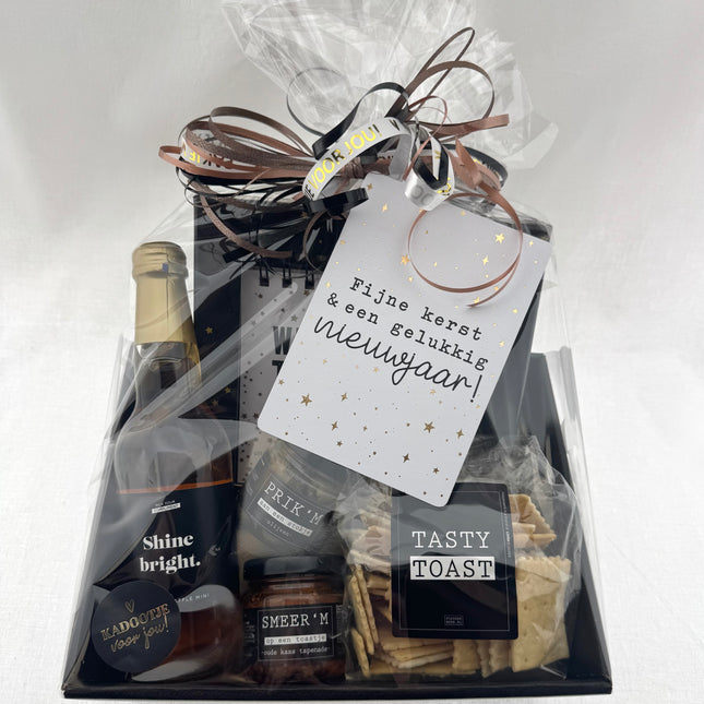 Kerst •Cadeaupakket Unisex• Wie aan Tafel Feestdagen Borrelpakket