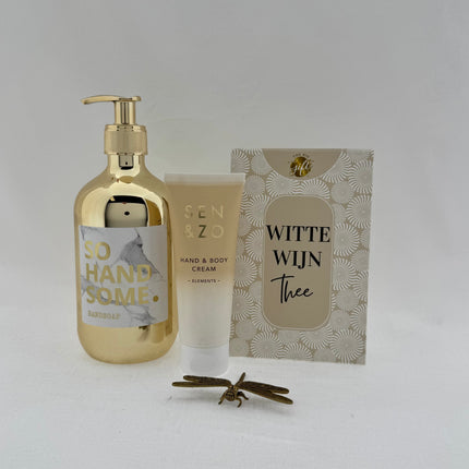 Kadootje •Cadeaupakket Dames• Witte Wijn Thee