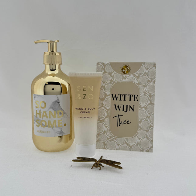 Kadootje •Cadeaupakket Dames• Witte Wijn Thee