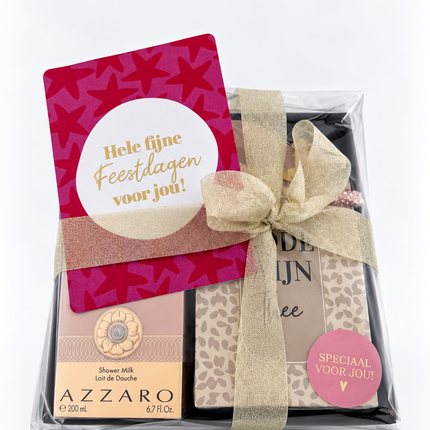 Kerst •Cadeaupakket Dames• Rode Wijn Thee Azzaro