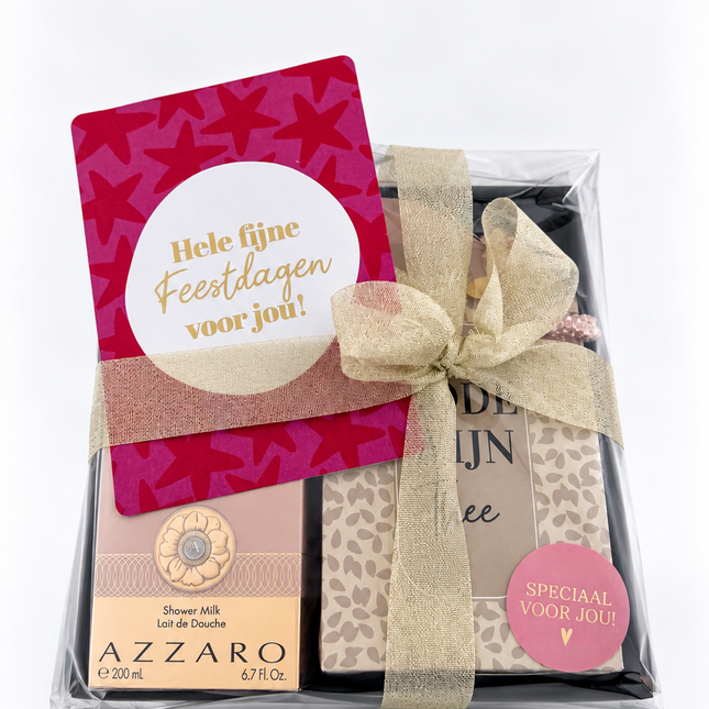 Kerst •Cadeaupakket Dames• Rode Wijn Thee Azzaro
