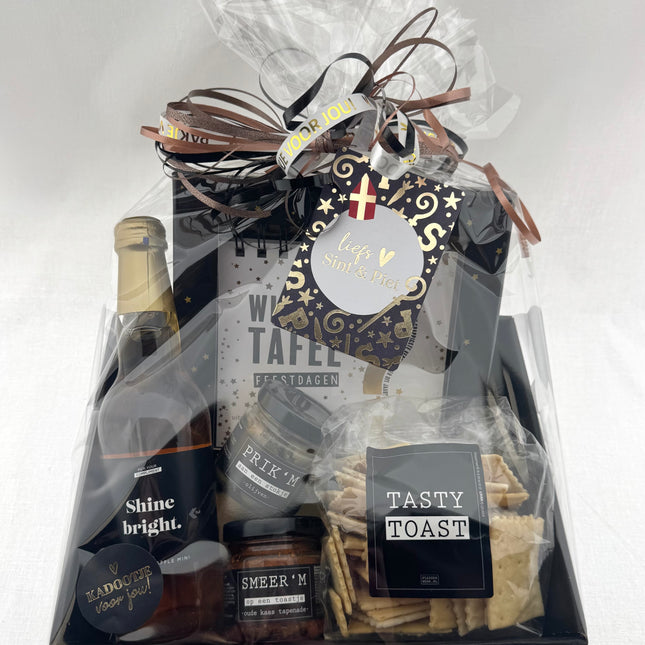 Sinterklaas• Cadeaupakket Unisex• Wie aan Tafel Feestdagen Borrelpakket