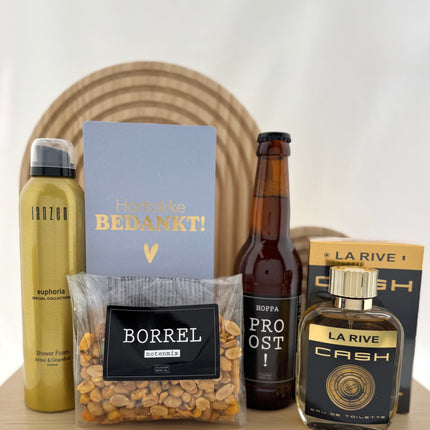 Bedankt •Cadeaupakket Heren• Bier Borrel