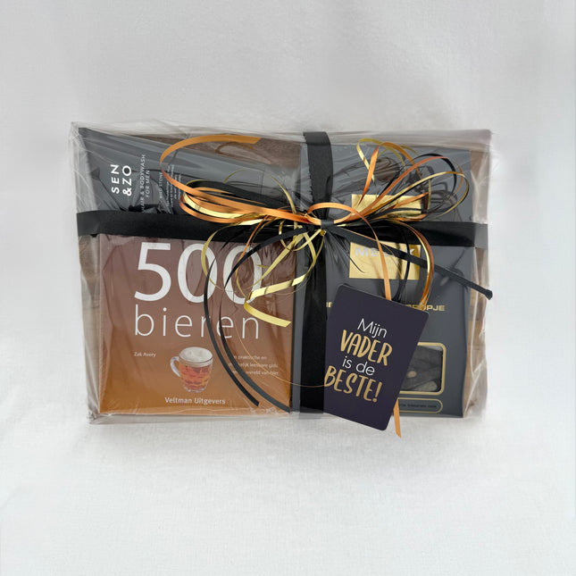 Vaderdag •Cadeaupakket Papa• Receptenboek 500 Bieren