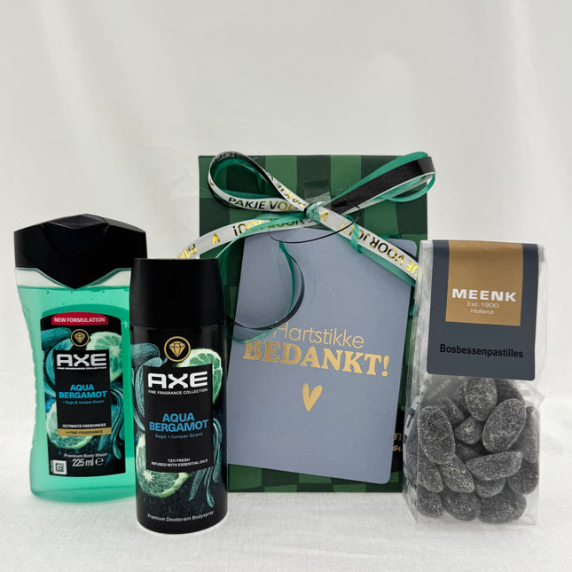 Bedankt •Cadeaupakket Heren• Axe Bergamot