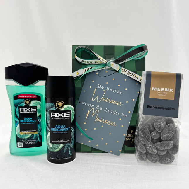 Nieuwjaar •Cadeaupakket Heren• Axe Bergamot
