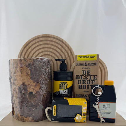 Kadootje •Cadeaupakket Heren• Wood