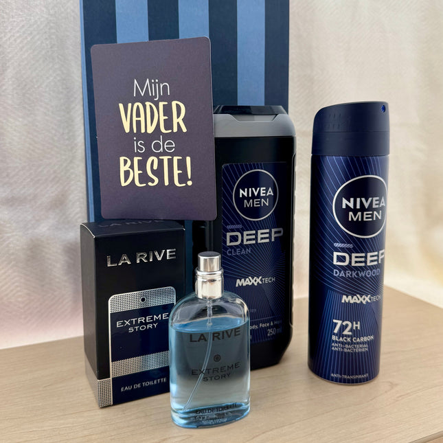 Vaderdag • Cadeaupakket •Nivea Men Deep• Verzorging en frisheid