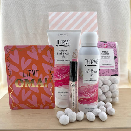 Oma •Moederdag •Verwencadeau Saigon Pink Lotus •Therme