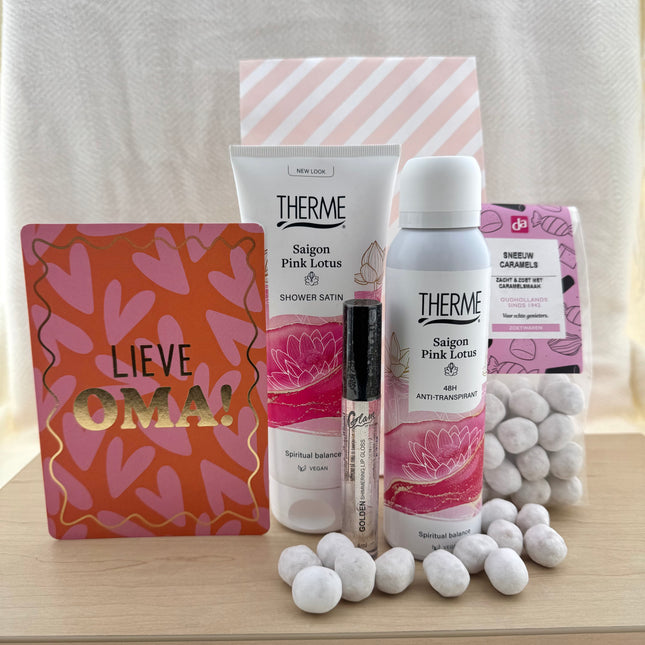 Oma •Moederdag •Verwencadeau Saigon Pink Lotus •Therme