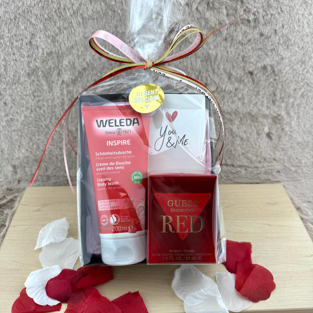 Valentijn •Cadeaupakket Dames• Guess Weleda Chocola