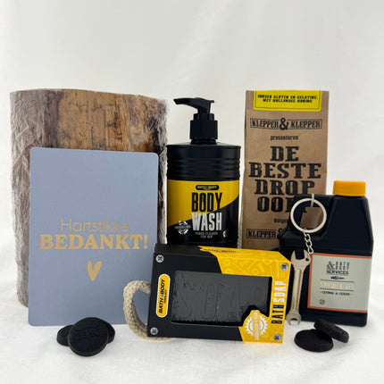 Bedankt •Cadeaupakket Heren• Wood