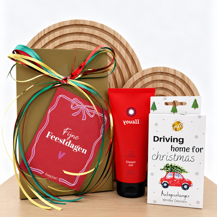 Kerst •Cadeaupakket Dames• Youall Autogeurhanger