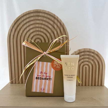 Dag van de Zorg •Cadeaupakket Dames• Sen&Zo Elements Handcrème