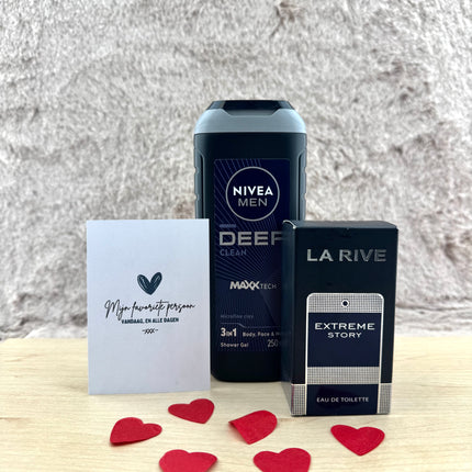 Heren Valentijn •Cadeau Voor Man/Vriend• Nivea En eau de Parfum