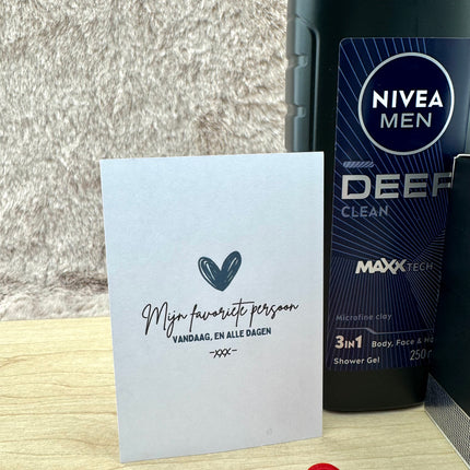 Heren Valentijn •Cadeau Voor Man/Vriend• Nivea En eau de Parfum