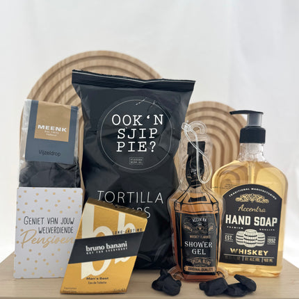 Pensioen •Cadeaupakket Heren• Bruno Banani Whisky