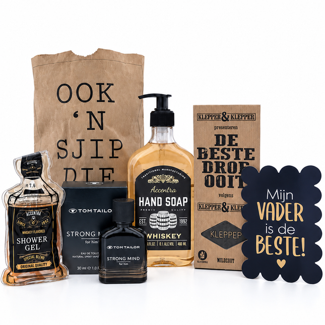 Vaderdag •Cadeaupakket Papa• Tom Tailor Whisky