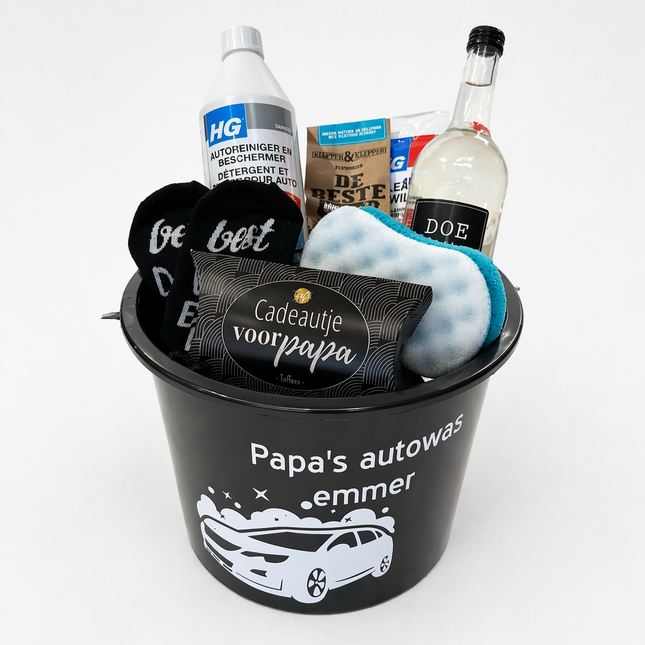 Vaderdag •Cadeaupakket Papa• Papa's Autowas Emmer