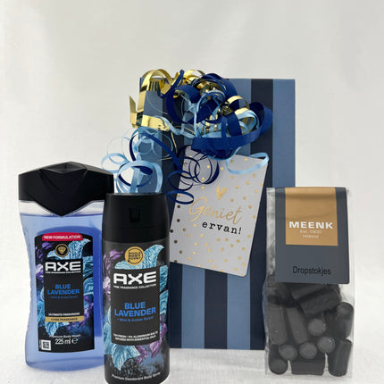 Kadootje •Cadeaupakket Heren• Axe Blue Lavender