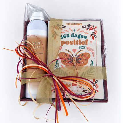 Sinterklaas •Cadeaupakket Dames• Sen & Zo Scheurkalender 365 Dagen Positief