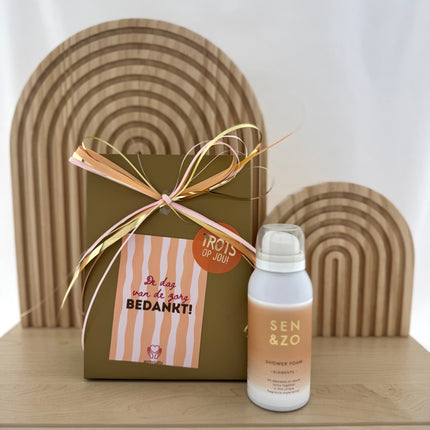 Dag van de Zorg •Cadeaupakket Dames• Sen&Zo Elements Showerfoam Mini