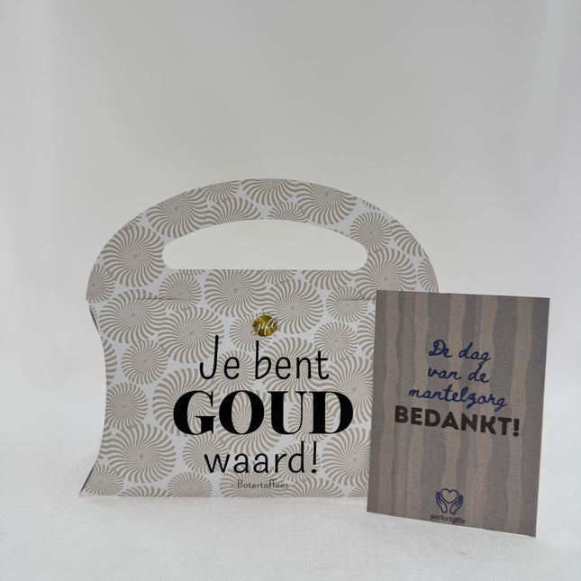 Dag van de Mantelzorg •Cadeaupakket Heren• Jij Bent Goud Waard Toffees