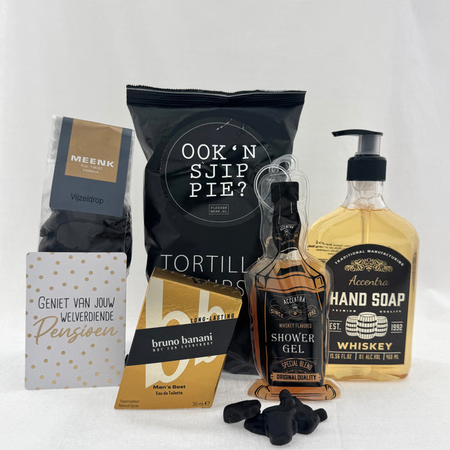 Pensioen •Cadeaupakket Heren• Bruno Banani Whisky