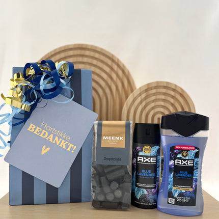 Bedankt •Cadeaupakket Heren• Axe Blue Lavender