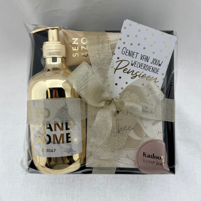 Pensioen •Cadeaupakket Dames• Witte Wijn Thee