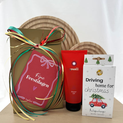 Kerst •Cadeaupakket Dames• Youall Autogeurhanger