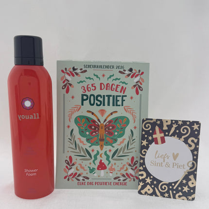 Sinterklaas •Cadeaupakket Dames• Youall Scheurkalender 365 Dagen Positief