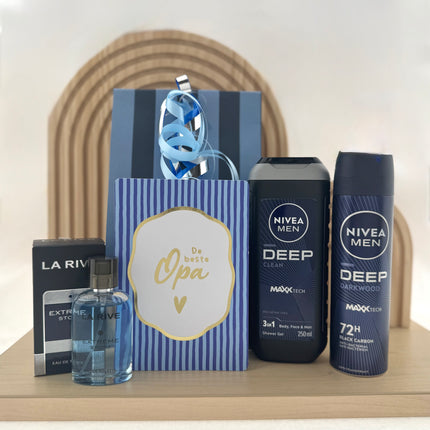 Vaderdag •Cadeaupakket Opa• Nivea Deep Clean