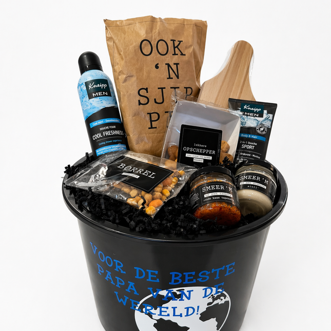 Vaderdag •Cadeaupakket Papa• Beste Papa van de Wereld Emmer