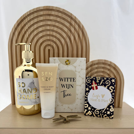 Sinterklaas •Cadeaupakket Dames• Witte Wijn Thee