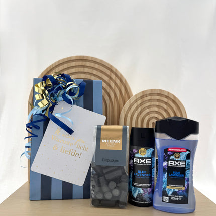 Nieuwjaar •Cadeaupakket Heren• Axe Blue Lavender