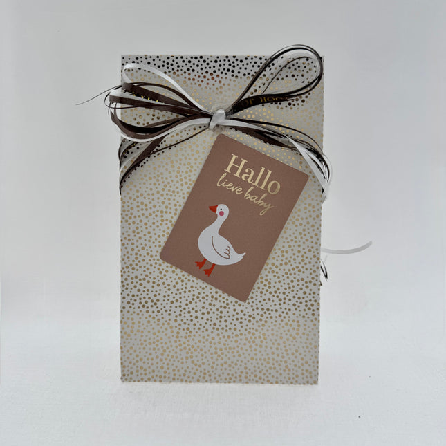 Baby •Kraam Cadeaupakket Neutraal• Zwitsal Rammelaar Konijn