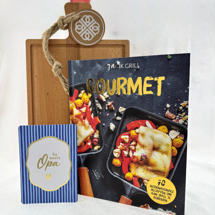 Vaderdag •Cadeaupakket Opa• Receptenboek Gourmet