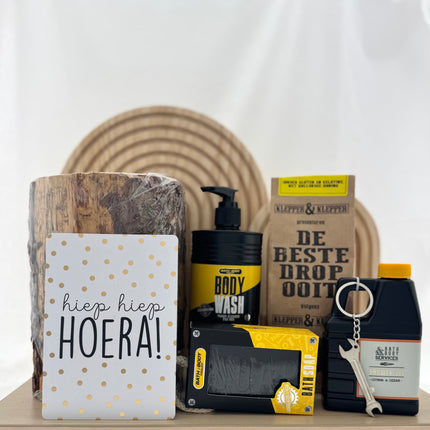 Verjaardag •Cadeaupakket Heren• Wood