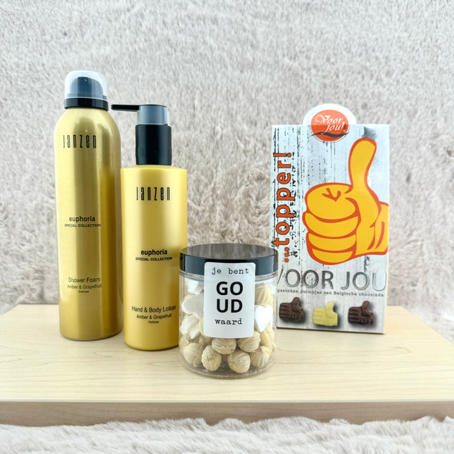 Dames •Cadeaupakket Geslaagd Goud•