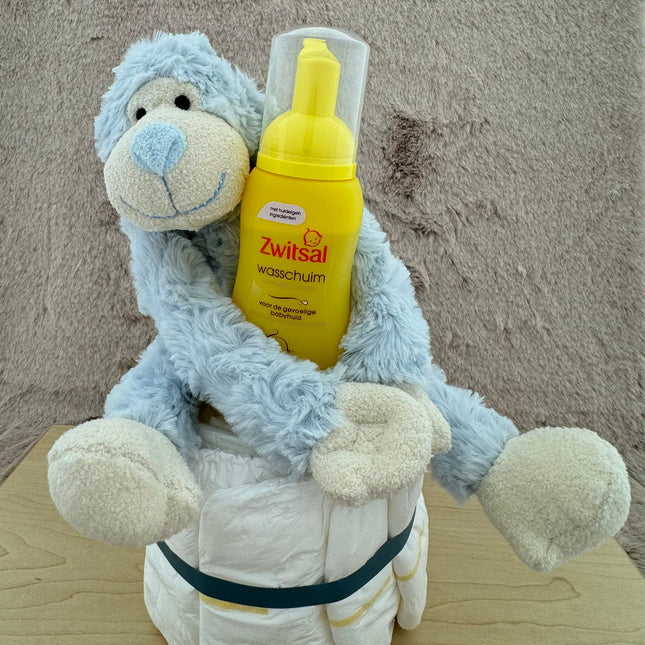 Baby •Kraamcadeau Jongen• Luiertaart Zwitsal